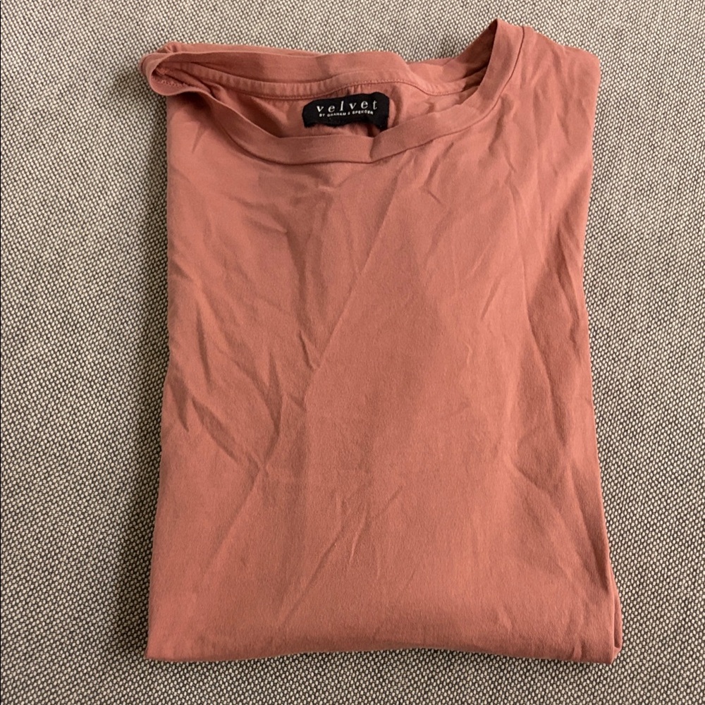 Velvet Men's Terracotta Short Sleeve Tee